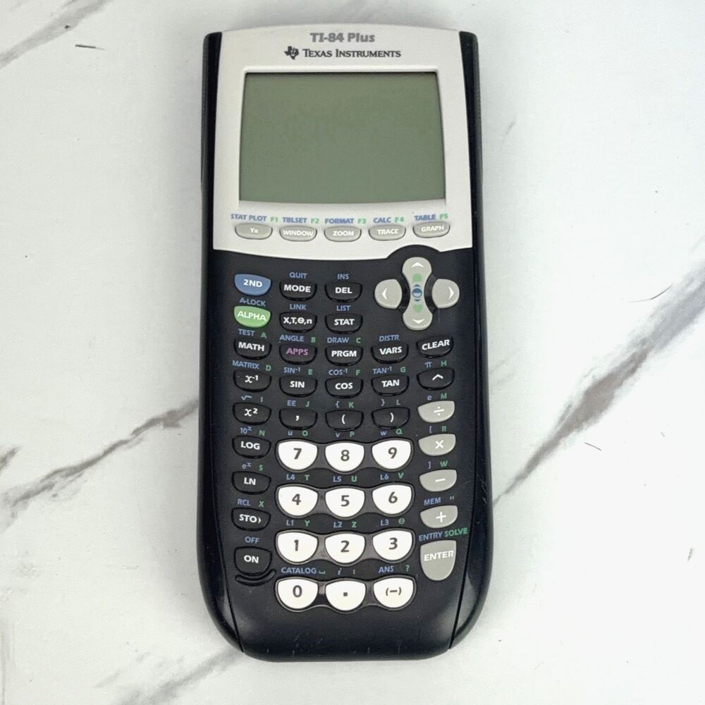 Texas Instruments TI-84 Plus Silver Graphing Calculator - No cover Tested Works